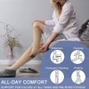 Beister 20-30 mmHg Knee High Compression Socks for Women Men Calf Varicose Veins