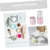 Beatifufu Jade Ball Facial Massage Stone Face Jade Globe Cooling Jade Roller face Massage Roller Ice Bag ice Roller for face Roller Bottle Metal Cold Travel Aluminum Alloy roll The Ball Eyes