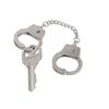 Rothco Mini Handcuff Key Ring, Silver Plated
