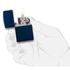 Zippo Lighter - Personalized Customize Message Engrave Matte Colors Windproof Lighter (Navy Blue) #239