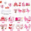 48 Sets Valentines Day Crafts Kit for Kids Valentines Heart Owl Crafts DIY Valentines Tree Ornament Kit Make Your Own Valentines Craft Projects Valentine Party Supplies Home Classroom Game Activities
