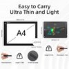 VALUCKY A4 LED Light Box,Ultra-Thin Tracing Light Pad,3 Level Adjustable Brightness Drawing with 12inch Writting Table for Artists,Sketching & Drawing,Animation,Diamond Painting