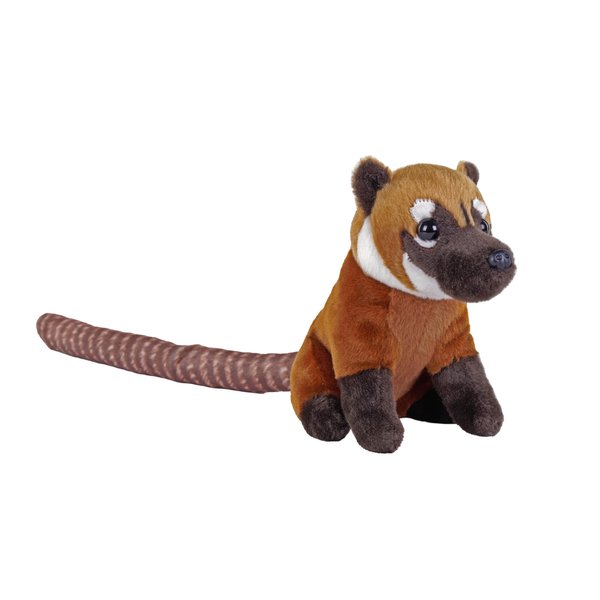 Wild Republic Rainforest Coati, Stuffed Animal, 6 Inches, Plush Toy, Fill is Spun Recycled Water Bottles