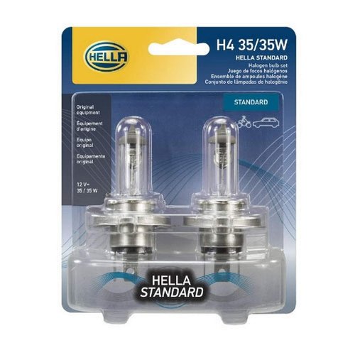 Hella 78155 H4 12-Volt 60/55-Watt Halogen Bulb (2 pack)