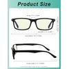 Eyekepper Computer Reading Glasses Blue Light Filter Reader Eyeglasses Blue Glare Blocking Men Women, Transparent