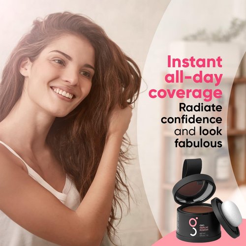 Hairline Powder Instantly Conceals Hair Loss, Root Touch Up Hair Powder, Hair Toppers for Women & Men, Hair Fibers for Thinning Hair, Root Cover Up, Stain-Proof 48 Hour Formula (Auburn)