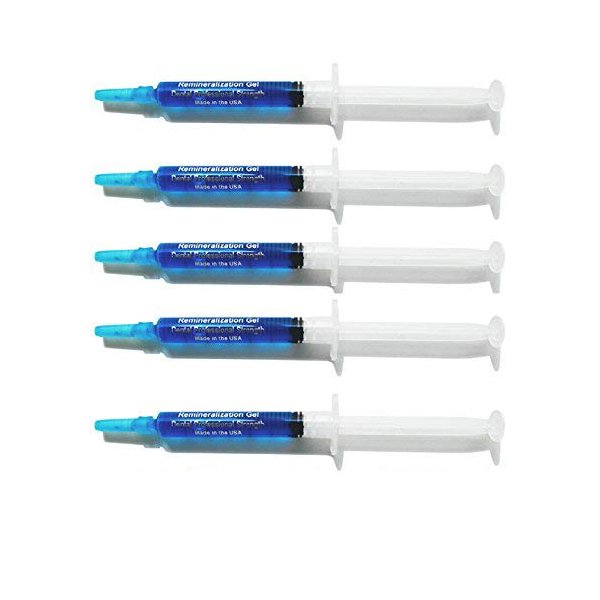 White Teeth Global Remineralization Gel Remineralizing and Reduces Teeth Sensitivity After Teeth Whitening Treatment - 5 Syringes of Gel