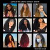 MAYSA Ocean Wave Crochet Hair, 22inch 6Packs Soft Synthetic Wave Crochet Hair, Curly Braiding Crochet Hair Extensions #1B Natural Black