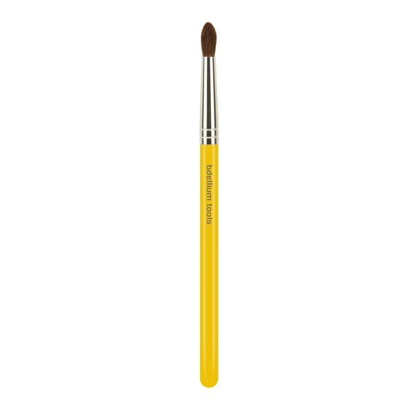 Bdellium Tools Professional Makeup Brush - Studio Series 783 Small Tapered Blending - With Mix of Soft Synthetic & Natural Fibers, For Applying and Blending Eyeshadow (Yellow, 1pc)