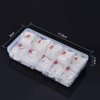 Beuniar Acrylic Nail Tips Natural 500Pcs French Artificial False Tip for Manicure Nails Art Salons & Home DIY