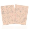 TgoBeauty 1pc Double Side Printing Tiny Tattoo Practice Skin Pink Silicone Soft Mini Tattoo Practice Pad for Tatoo Artist Beginners (Pink Pad+Light Gray lines-1pc)