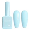 CANNI Pastel Blue Gel Nail Polish, 1Pcs Light Blue Gel Polish Baby Blue Color Nail Polish Gel High Gloss Soak Off U V Gel Nail French Nail Manicure Salon DIY