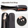 CAHAYA Electric Guitar Bag Gig Bag 6mm Padding Padded Backpack with Reflective Bands Soft Guitar Case Black CY0225
