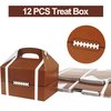 Football Party Favor Set 108 Pcs Rugby Rubber Treat Box Stickers Silicone Bracelet Tattoo Stickers Key Buckle Prefect for Football Theme Party and Birthday Party Supplies Decorations