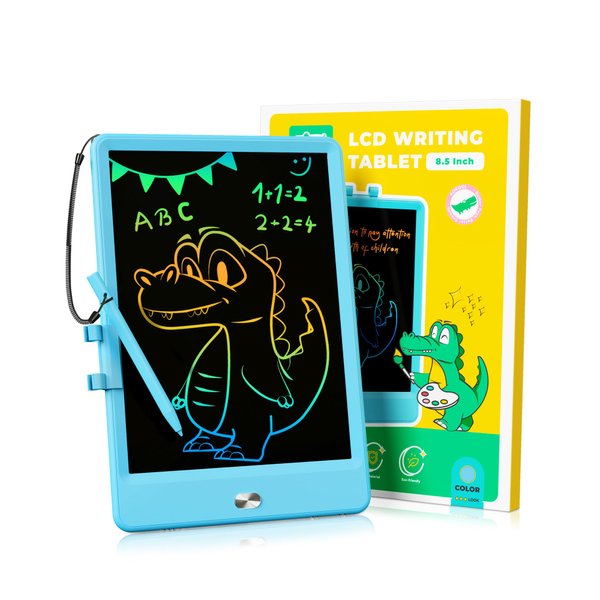 KOKODI LCD Writing Tablet 8.5-Inch Colorful Doodle Board, Electronic Drawing Tablet Drawing Pad for Kids, Educational and Learning Kids Toys Gifts for 3 4 5 6 7 8 Year Old Boys and Girls(Blue)