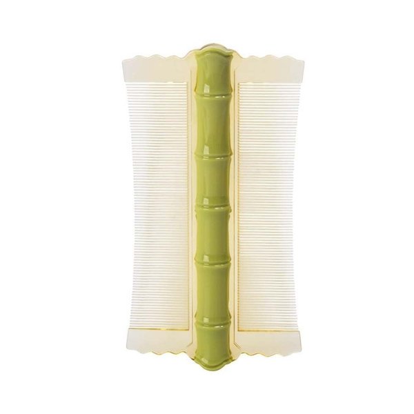 Green Double-Sided Comb Anti-Static Fine-Tooth Pin Hair Comb With Handle Super Dense Tooth Drain Dandruff Hair Comb Hair Styling Tool Accessories