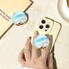 Ksadiye Translucent Clear Phone Grip with Expanding Kickstand,Cell Phone Collapsible Stand Beach Ocean Starfish Design for Smartphones
