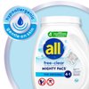 all Mighty Laundry Detergent Pacs, Free Clear for Sensitive Skin, Unscented and No Dye, 39 Count