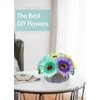 DIY Felt Flower Art Craft Kit, DIY Felt Colorful Sunflowers Bouquet Kit,Floral Gifts,Beginner Craft Kit,Arrange Pre-Cut Felt Flowers and Foliage