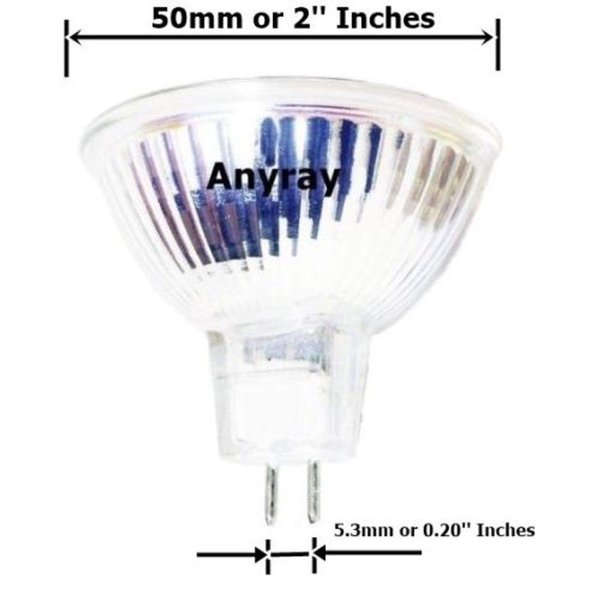 (10) Pack - JCDR - 120 Volts - 35 Watts BI-PIN GU5.3 Base Clear Wide Beam High Lumens Long Life 120V 35W