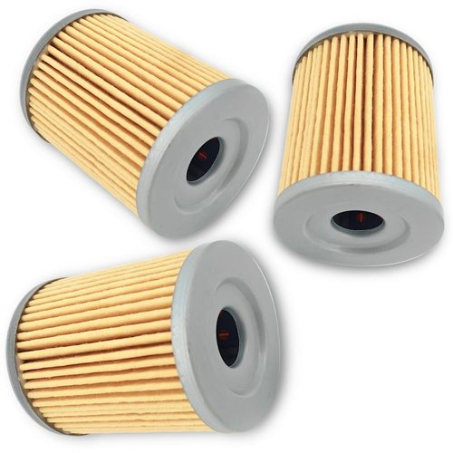 Gewxgzo KN-132 Oil Filter Fit for Kawasaki Suzuki Arctic Cat 250 300 KH125 KLX125 DRZ125 DR200 DR200SE LT160 LTF250(3 Pack)