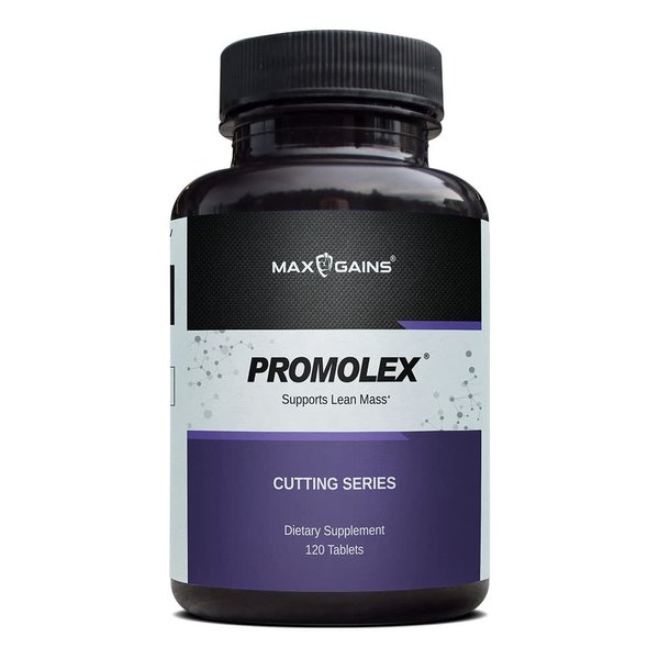 MAX GAINS Promolex Natural Branched-Chain Amino Acids (BCAA) L-Leucine, L-IsoLeucine & L-Valine Supplement to Support Lean Muscle Mass. 120 Tablets