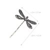 LALAFINA 8 Pcs Dragonfly Hair Clips Retro Dragonfly Style Hairpins Metal Alloy Hair Barrettes Vintage Dragonfly Bobby for Girls Women Wedding