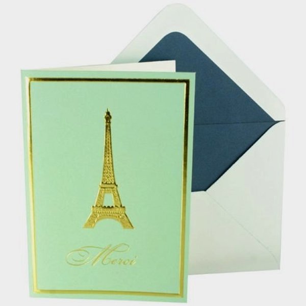 Punch Studio Molly & Rex Thank You Cards 33750 Eiffel Tower