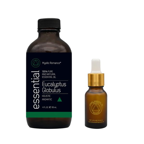 Eucalyptus Globulus 4oz and 0.5oz Essential Oil Set (two bottles, one of 4 OZ. and the other of 0.5 OZ.)