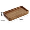Janxin Vanity Tray, Bathroom Tray, Soap Dispenser Tray for Bathroom, Kitchen and Home Decor(Acacia-Small)