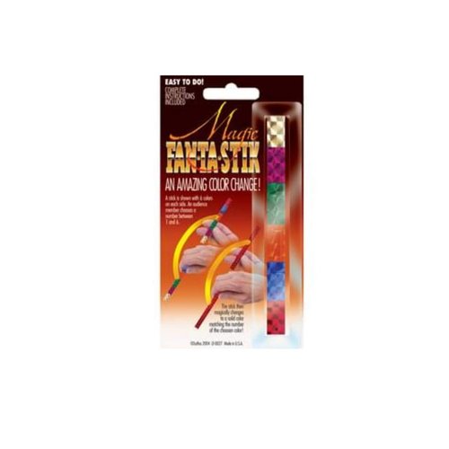 Loftus Color Changing Fan-Ta-Stik 4.5in Close-Up Magic Trick, Assorted Colors