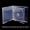 Maxtek Shatter Proof PP Jewel Case, 10.4 mm Standard Single Disc Clear CD Jewel Case with Clear Tray, 10 Pieces Pack.