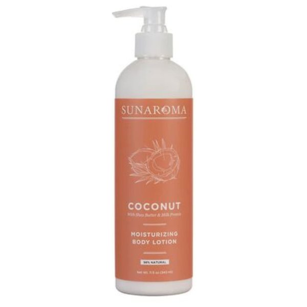 Just Essence Moisturizing Body Lotion - 12 oz (Natural Lotion -Coconut)
