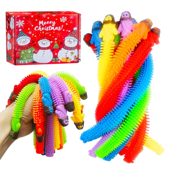 24 Pack Jesus Stretchy Strings Sensory Fidget Toys Pack Great for Kids Girls Boys Students Stress Relief and Anti-Anxiety Toys Assortment Christmas Party Favors Christmas Stocking Stuffers(Jesus)
