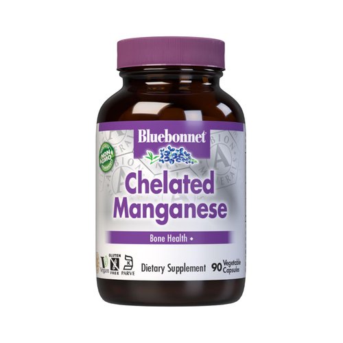 BlueBonnet Nutrition Albion Chelated Manganese, Amino Acid Chelate, Soy, Dairy & Gluten-Free, Non-GMO, Kosher Certified, Vegan, 90 Count