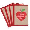 Tiny Expressions Valentine's Day Cards for Teachers | 4 Teacher Valentine Cards with Envelopes | Made in the USA