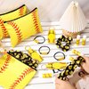 Heigble 60 Pcs Softball Gifts for Teen Girls Softball Party Favors with 12 Scrunchies 12 Softball Makeup Bag 12 Lip Balm 12 Lipstick Holder Keychains 12 Adjustable Bracelet for Sport Team Supplies