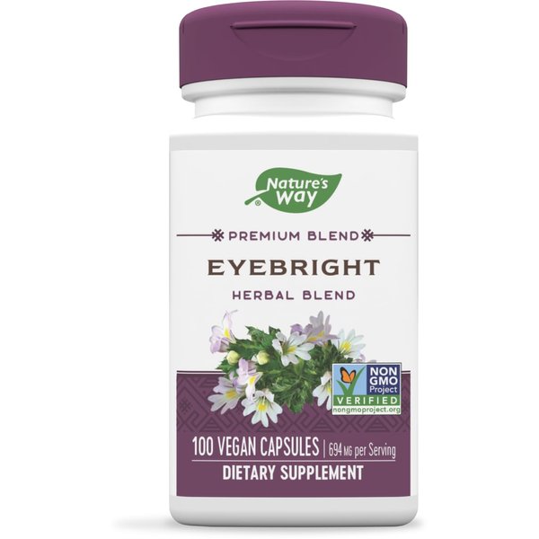 Nature's Way Eyebright Blend, Herbal Blend, Non-GMO Project Verified, Gluten-Free, Vegan, 100 Capsules