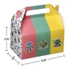 Hammont Paper Treat Boxes - (10 Pack) - Party Favors Treat Container Cookie Boxes Cute Designs Perfect for Parties and Celebrations 6.25" x 3.75" x 3.5" (Robots)