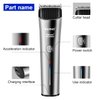 KEMEI Silver Hair Clippers for Men，Cordless Clipper Professional Barber Clippers，USB Rechargeable Wireless Haircut Clippers km-2481