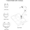 Yocoolfun 3 Pack Action Figure Stand for 3.75" and 6" Figures - Each Doll Model Support Stand includes 3 Clamps Sizes,Action Figure Display Holder Base Display Your Action Figures in Style