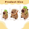 Achwishap Capybara Plush,Cute Plushies Capybara Stuffed Animal,Soft Capybara Plush Toys,Kawaii Plush Stuffed Toys with Turtle Backpack Plushies Gifts for Kids Adults Birthday(Capybara Turtle,14”)
