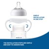 2 Pack Compatible Baby Bottle Handles for Philips Avent Natural Baby Bottles,Baby Bottle Holder - White