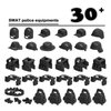 Military Weapons Pack, WW2 Army Gear Kit Bricks Accessories Set, SWAT Building Blocks Parts for Soldier Figures, Compatible with Major Brands