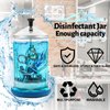 Keedolla 25 Oz Glass Disinfectant Soaking Jar with Removable Basket, Barber Disinfectant Jar Glass Disinfecting Container for Barber Supplies, Spa and Nail Tools