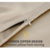 ZIMASILK 100% Pure Mulberry Silk Pillowcase for Hair and Skin Health,Soft and Smooth,Both Sides Premium Grade 6A Silk,600 Thread Count,with Hidden Zipper,1pc (Queen 20''x30'',Taupe)