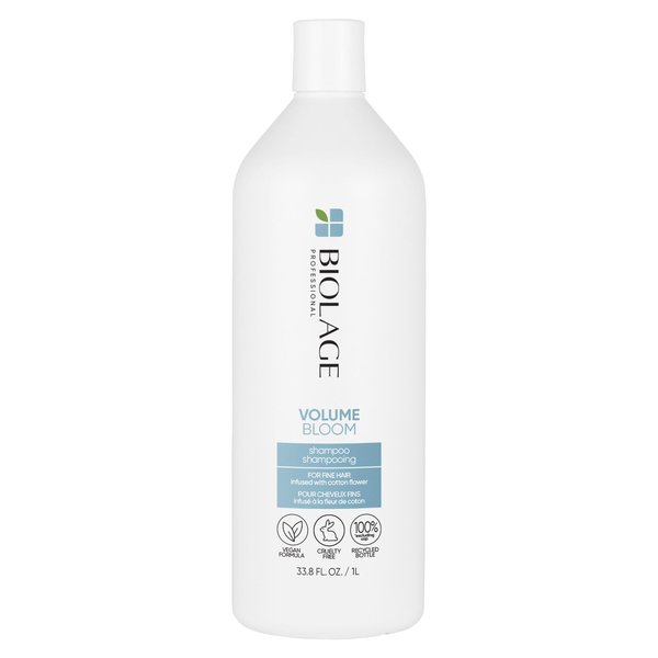 Biolage Volume Bloom Shampoo | Volumizing Shampoo | Lightweight Volume & Shine | For Fine Hair | Paraben & Silicone-Free | Vegan​ | Cruelty Free | Salon Shampoo | 33.8 Fl. Oz