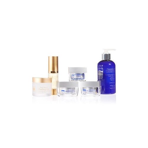 Anti Wrinkle Dead Sea Spa Care Anti-Aging Eye Serum, Anti-Aging Peeling Gel, Cleansing Milk, Anti-Wrinkle Eye Cream, Anti-Wrinkle Moisture Cream, and Anti-Aging Facial Scrub Cream