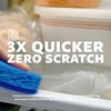 Scotch-Brite Zero Scratch Scrub Sponges, 3 Kitchen Sponges for Washing Dishes and Cleaning the Kitchen and Bath, Non-Scratch Sponge Safe for Non-Stick Cookware