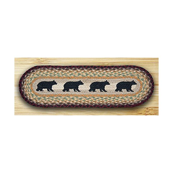 Oval Stair Tread, Cabin Bear